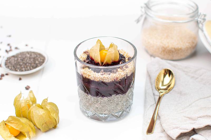 Chia Blueberry Parfait