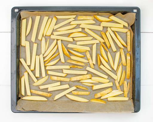 sliced potatoes fries