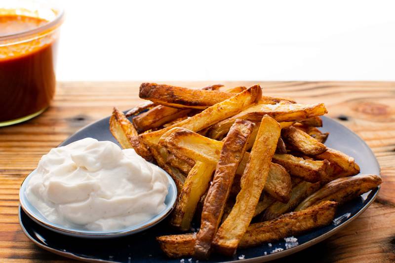 home-made baked french fries