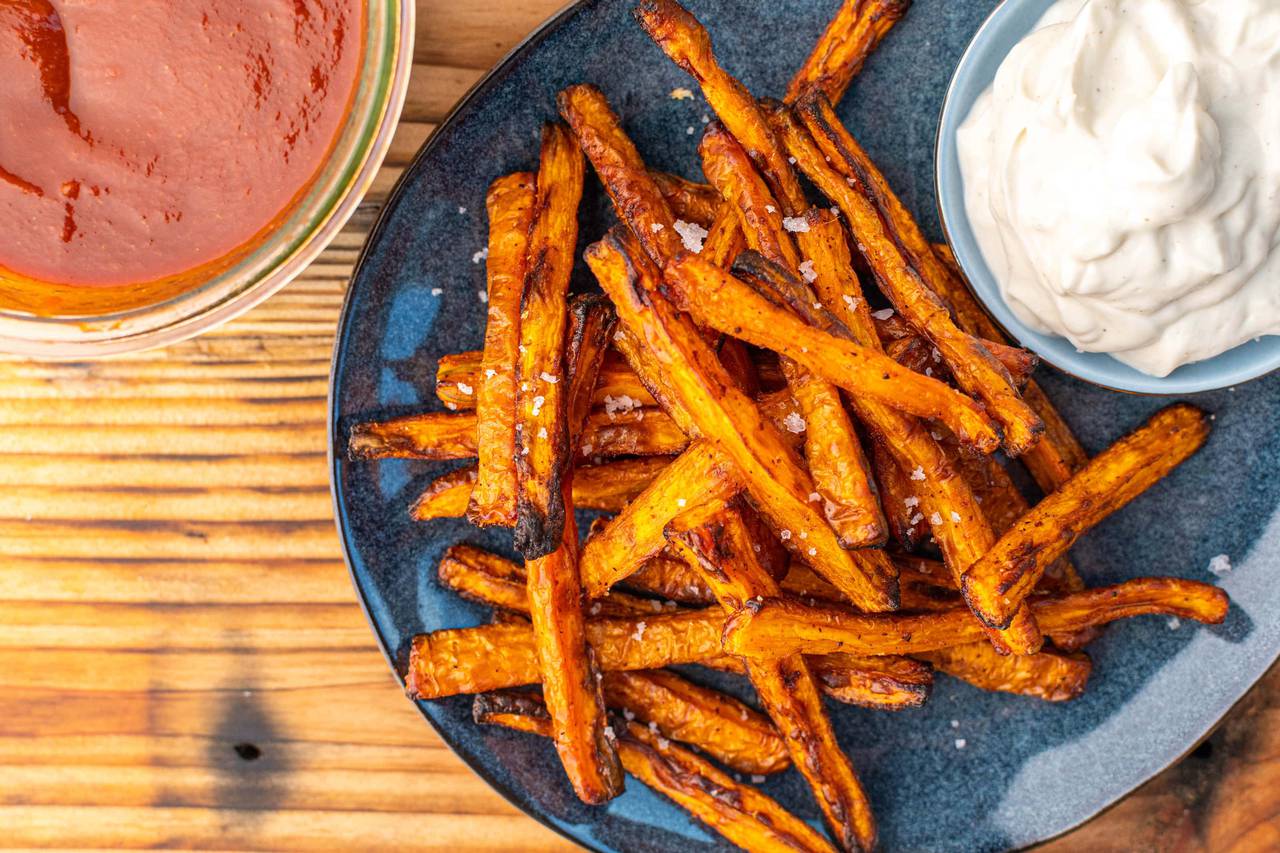 healthy baked carrot fries