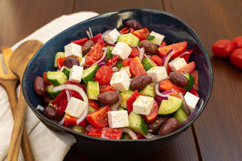 vegan greek salad