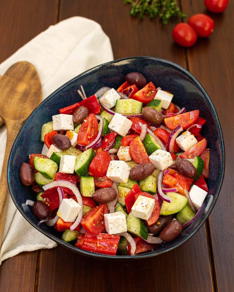 greek salad vegan