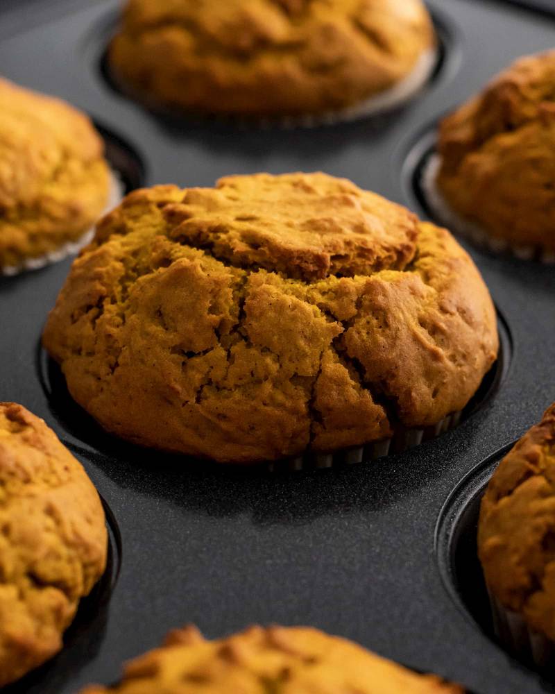 vegan pumpkin muffin